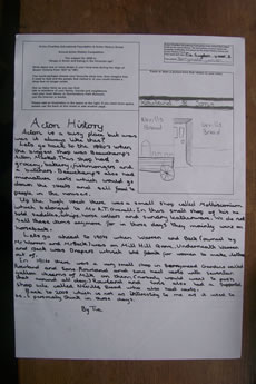 Tia Sugden and Acton History Group