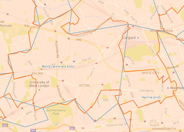 Ealing Central Acton Boundary Changes
