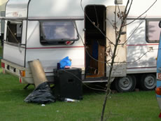 Caravan at Fun Fair