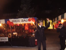 Phil Norcutt prepares to turn on the lights