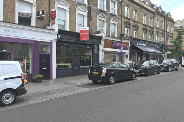 The former premises of Zola's cafe on Churchfield Road 