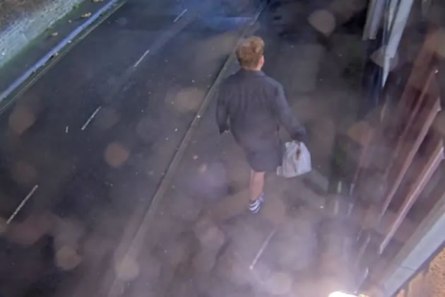 The first witness sought appears to be bringing home a takeaway