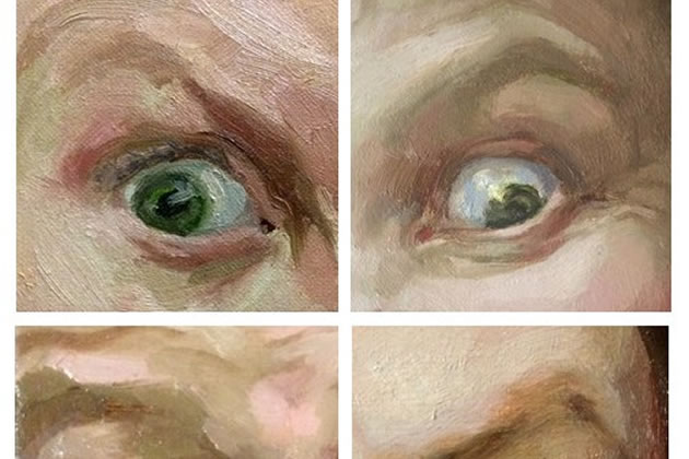 Exhibition aims to raise eyebrows. Detail from work of Vicki Cooke