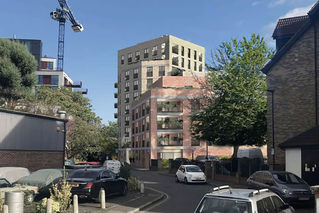 Another visualisation of the proposed towers from the developer