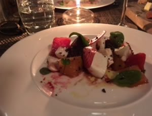 beetroot and mozzerella salad