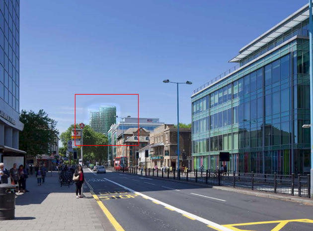 The Curve outside Gunnersbury station on Chiswick High Road