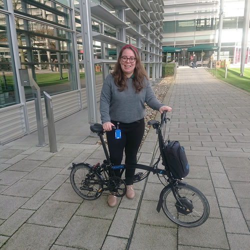 gabriella giles and e bike 