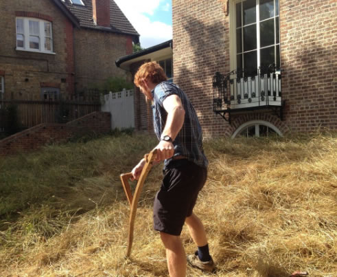 scything