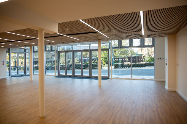 The new atrium at St Benedict's