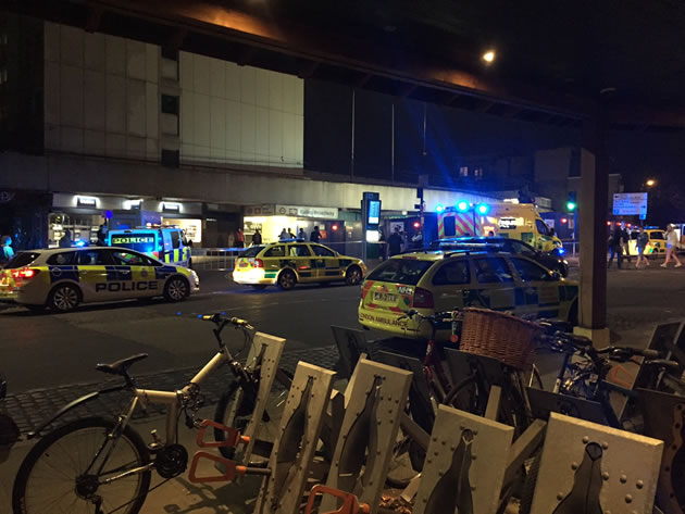 Ealing Broadway station after a previous incident at this location