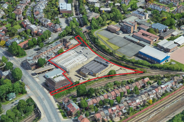 An aerial view of the site of the proposed development. Picture: TT Group