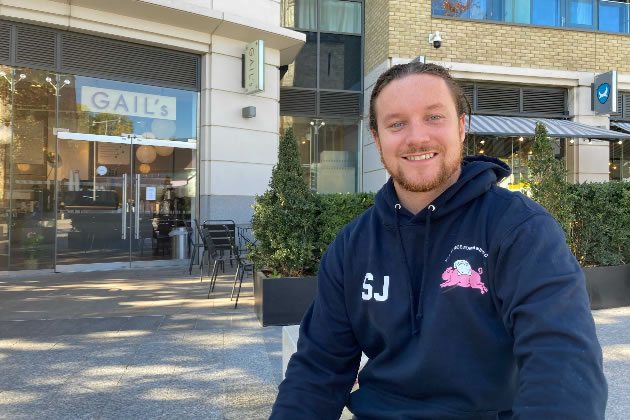 Gar Boohig, from Ireland, has lived in Ealing for a year and four months and loves the community feel