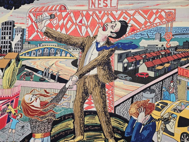 Detail from &lsquo;The Agony in the Car Park&rsquo;