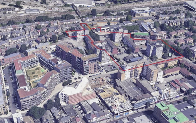 Green Man Lane Current Site. Credit: Conran and Partners.