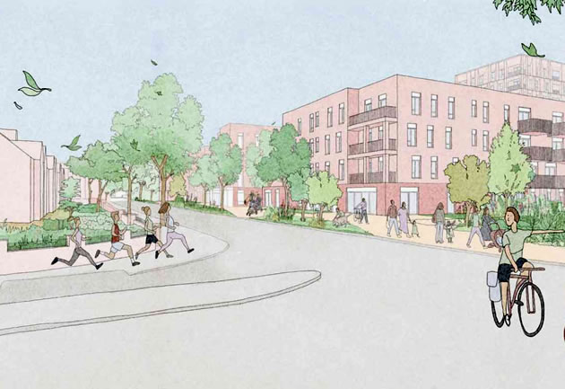 A visualisation of housing in the Gurnell development. Picture: Ealing Council 