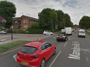 Mandeville Road near junction with Moat Farm Road. Picture - Google Street View