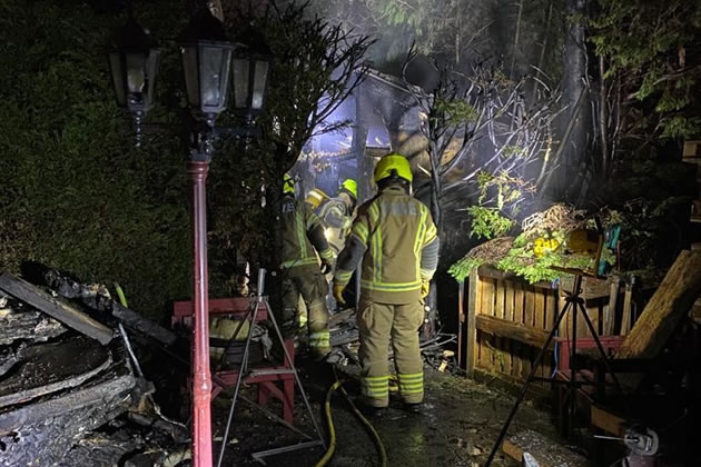 Gardens Sheds Set Alight During Northolt New Year Celebration