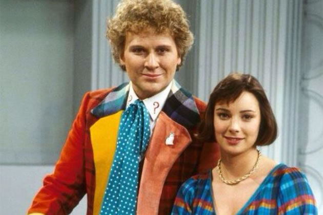 Nicola Bryant as Peri Brown (right) with Colin Baker