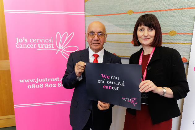 Virendra Sharma at launch of cervical cancer campaign