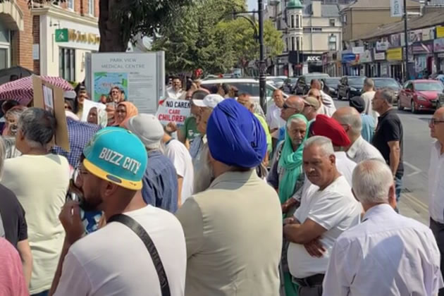 A protest earlier this year by Southall residents