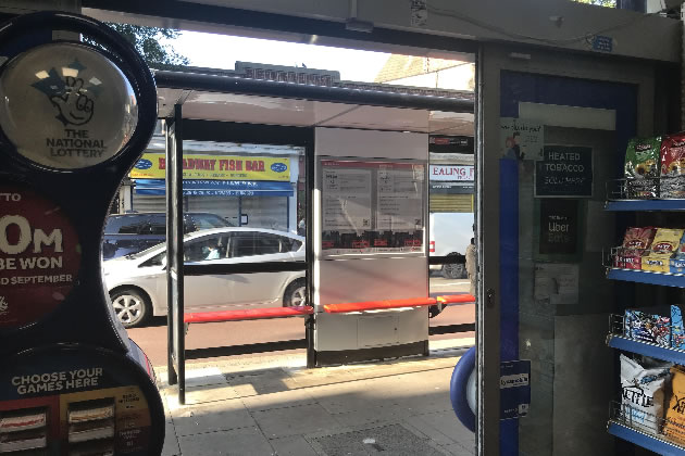 A bus stop is right outside the premises 