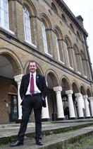 Councillor Julian Bell outside Hanwell Community Centre