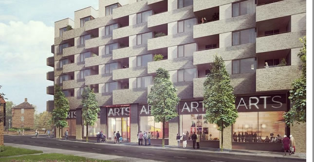 updated plan of new watermans arts centre