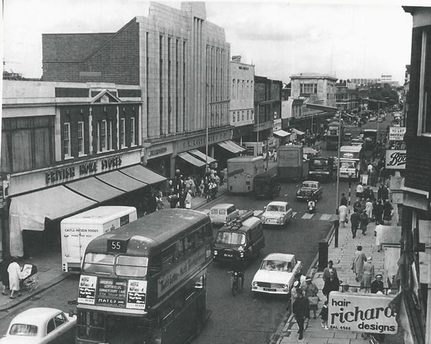 The Woolworth's building as it was in the sixties