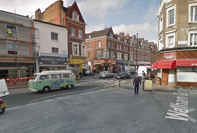 Walham Grove at the junction with North End Road