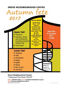 Autumn Fete at Hammersmith's Grove Neighbourhood Centre