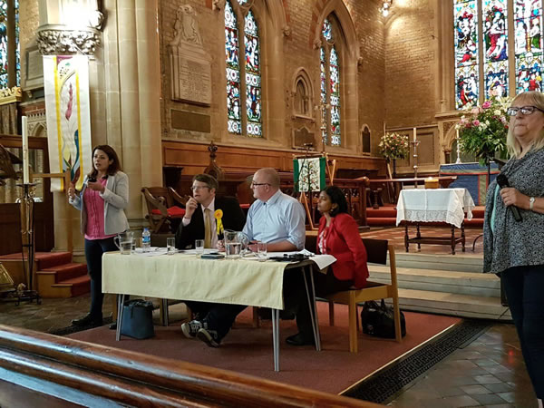 Hustings at St Marys Acton