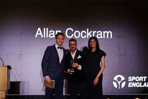 Allan after being presented with his Volunteer of the Year