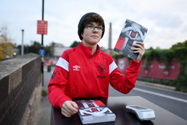 Fundraising for the club's Heart of West London project has been done through programme sales 