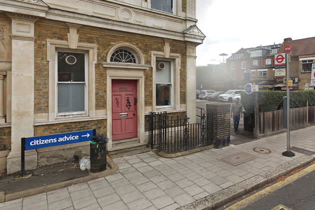 The Citizens Advice office at Chiswick Town Hall.