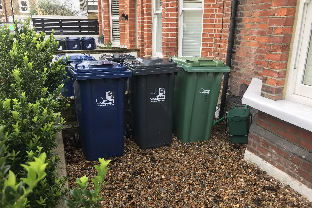 Ealing Council wheelie bins
