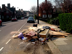 Fly-tip in East Acton