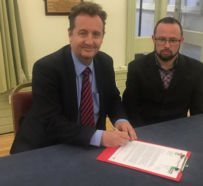 Cllr Bell + Cllr Malcom