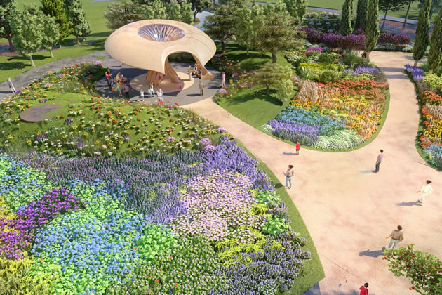 CGI of the Carbon Garden, Kew Gardens. Picture: Mizzi Studio