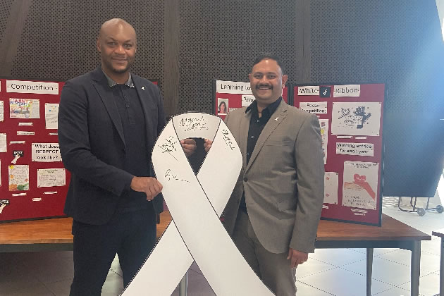 &bull;	Marcus Gayle Brentford FC Ambassador and Cllr Shantanu Rajawat Leader of Hounslow Council 