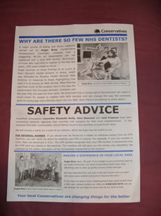 Conservative leaflet
