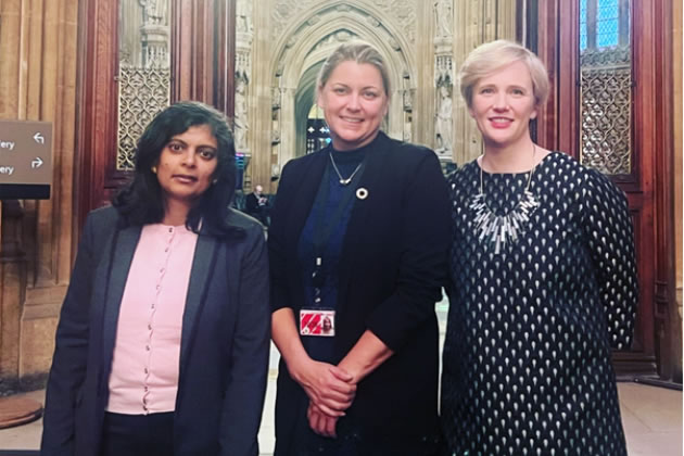 Cross-party effort: Rupa Huq MP with Labour&rsquo;s Stella Creasy MP and Conservative Baroness, Liz Sugg